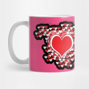 Big Heart and Little Hearts Mug